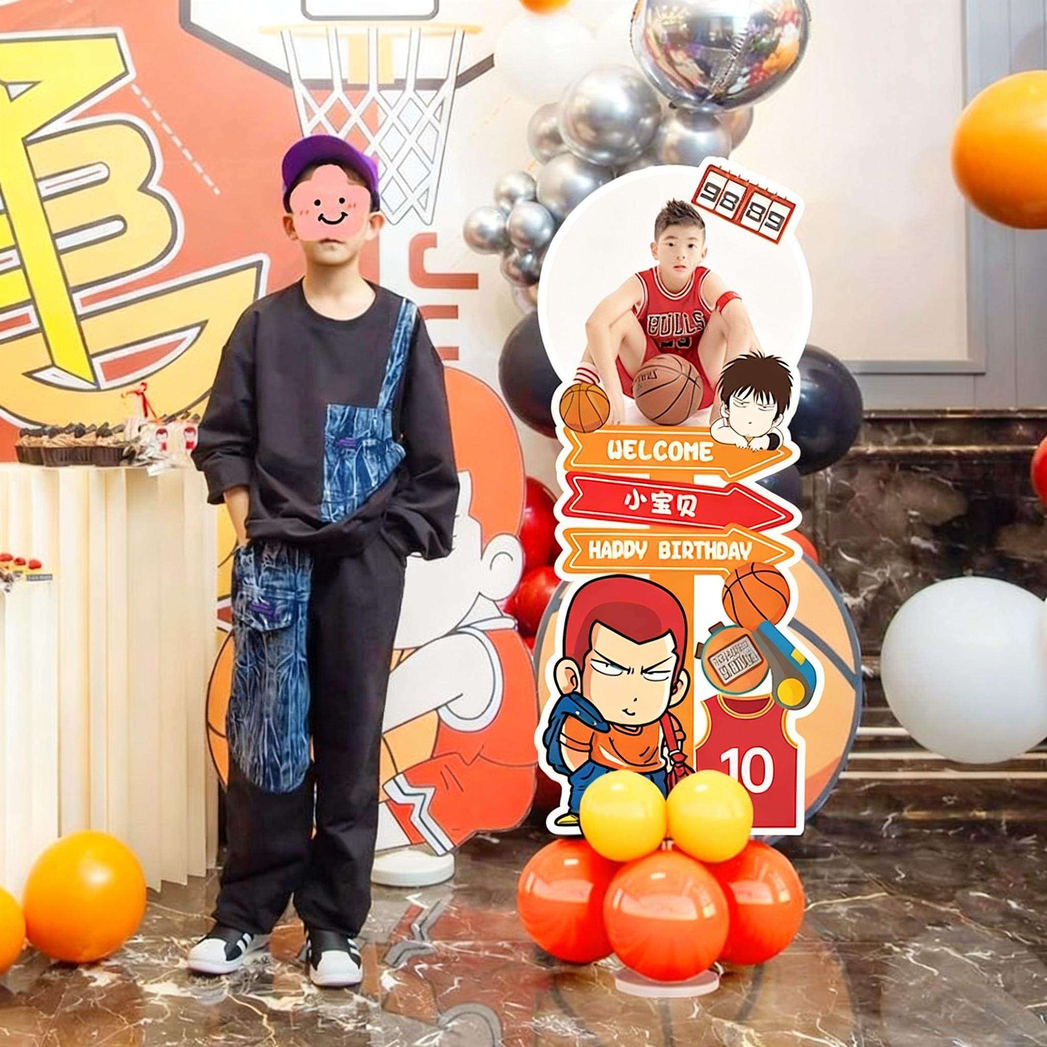 灌篮高手生日周岁布置迎宾牌装饰场景路引牌儿童男孩篮球KT板定制,节庆用品/礼品,装扮布置套餐,淘宝优惠券,粉丝福利购,淘宝优惠卷