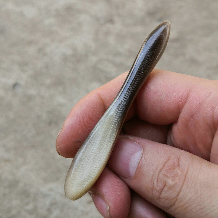 微钩短柄手工勾针天然真羊角迷你