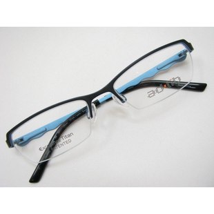 Charmant夏蒙EX钛眼镜框架adlib ad.lib AB3209 BK半框黑色男女