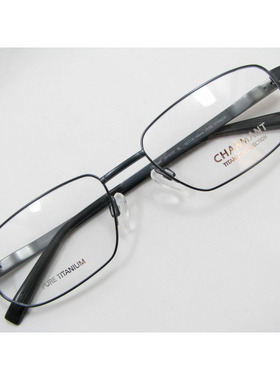 Charmant夏蒙纯钛眼镜框架CH10737 BL 蓝色 男款 大框 大尺寸