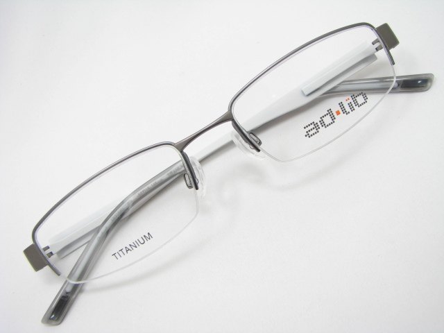 夏蒙charmant爱博纯钛眼镜框架adlib ad.lib ab3104u gr银灰半框