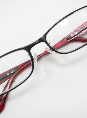 Charmant夏蒙 真 纯钛 眼镜架SHIN SI14542 黑色 黑红 眼镜框