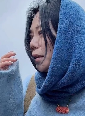 【TTDP】天天家羊绒三角围巾披肩11131