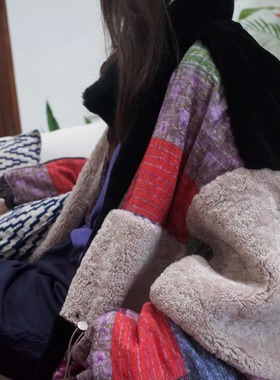 【TTDP】天天家轻奢系皮毛一体鹅绒服拼接皮草短款加厚外套11150