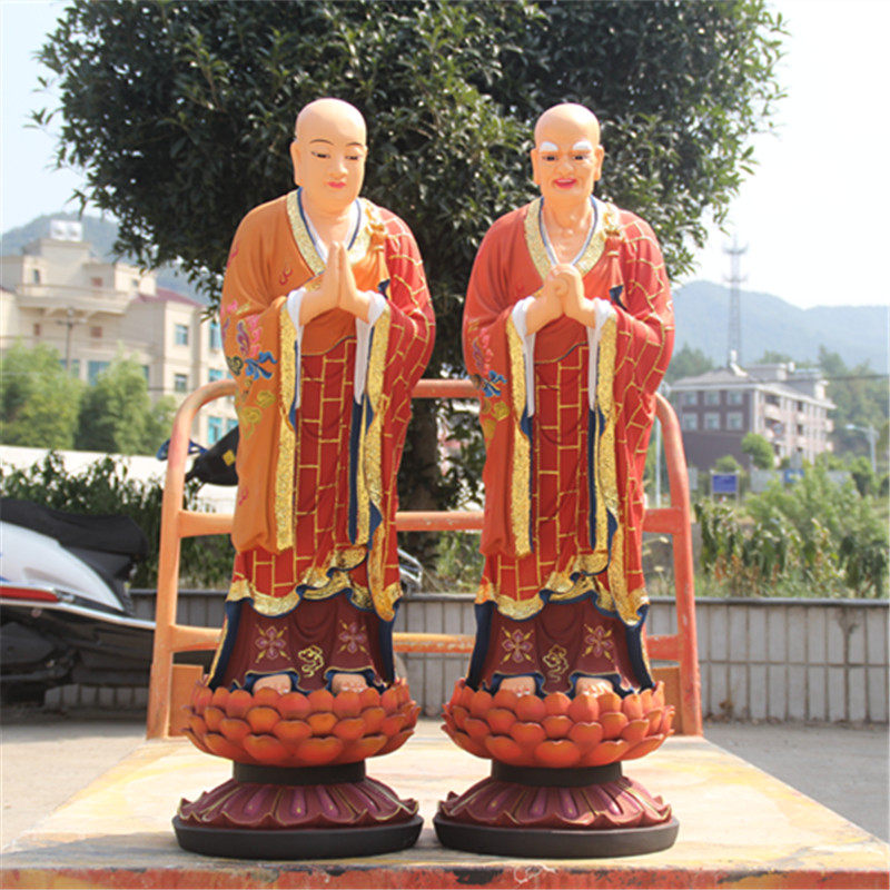 迦叶佛像释迦牟尼佛祖左右树脂