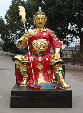 左右护法韦陀寺庙树脂佛像