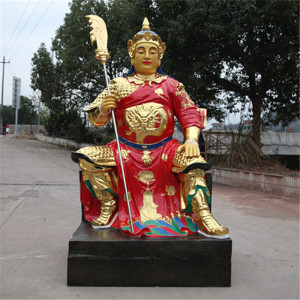 左右护法韦陀寺庙树脂佛像