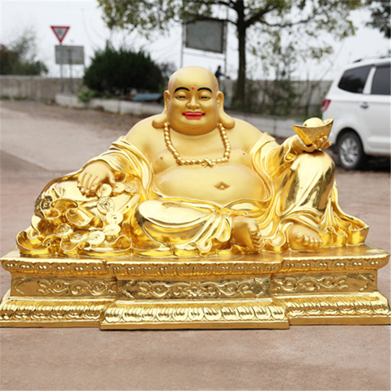招财居家神像供奉树脂大肚弥勒佛