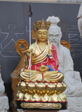 七彩树脂鎏金地藏王菩萨厘米佛像