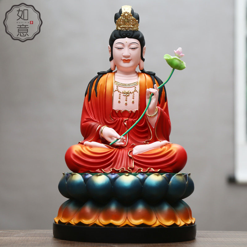西方三圣供奉摆件大势至佛像