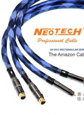 正品Neotech万隆Amazon-ITX 6N旗舰方芯单晶银平衡信号线矩形导体