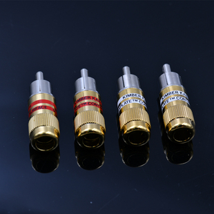 原装 美国金宝Kimber Kable喇叭叉插Y插香蕉焦插头子 RCA插头 正品