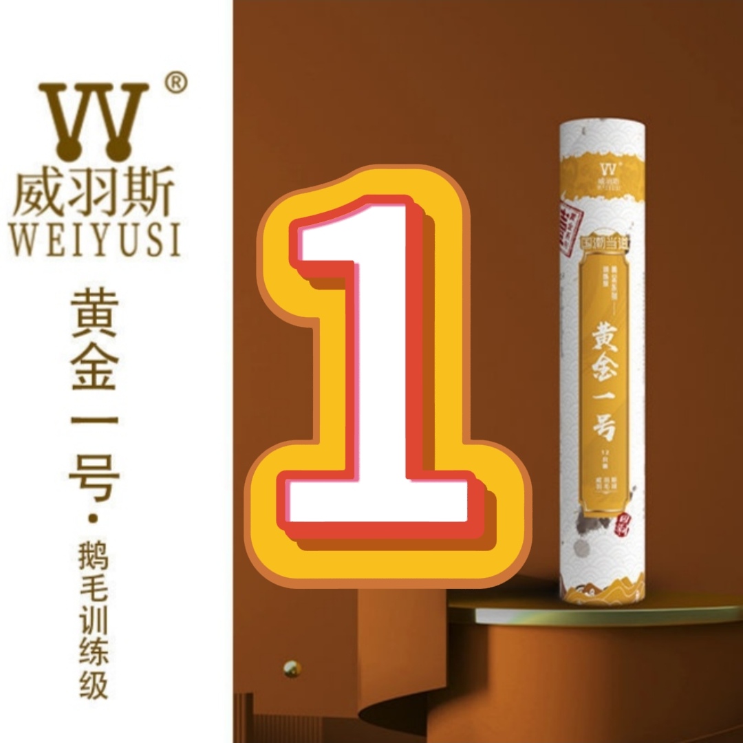 WEIYUSI/威羽斯羽毛球黄金一号12只装娱乐训练运动用球稳定耐打
