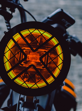 小牛2023新款Sqi/SQI专用大灯罩复古灯壳大灯保护电动车改装配件