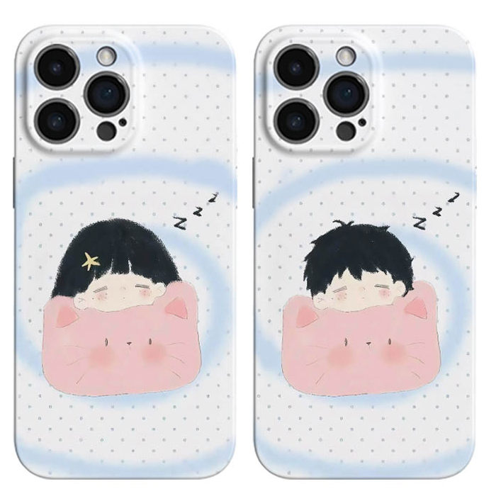 【猫枕睡颜软萌手机壳】