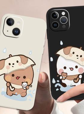 布布一二情侣手机壳适用于iPhone17苹果16promax15plus/14proOPPOfindx8华为p70proVIVOiqooneo9小米三星