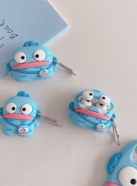 丑鱼适用airpods4代 pro2苹果蓝牙无线1/2/3代耳机套可爱卡通创意