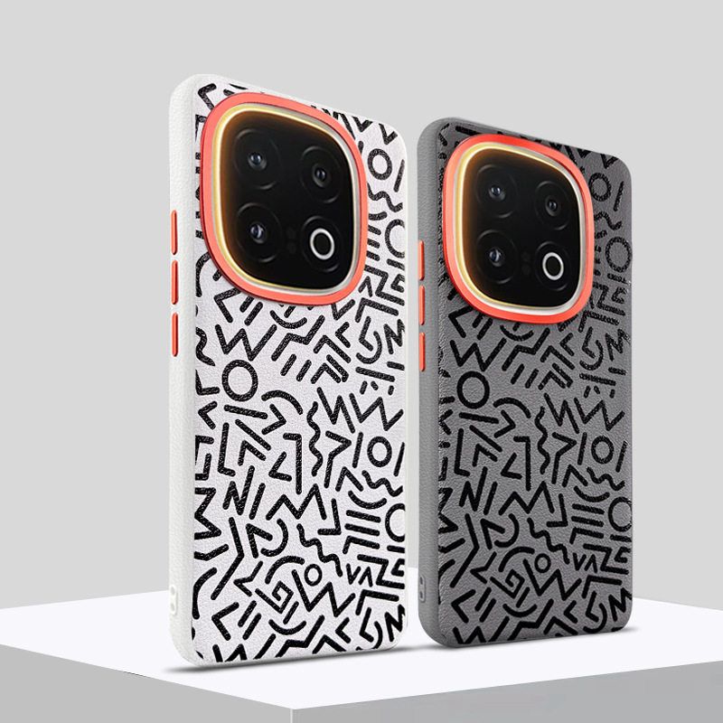 适用vivoZ10turbo手机壳素皮磁吸iqoo13中国风皮套Pro金属镜头圈