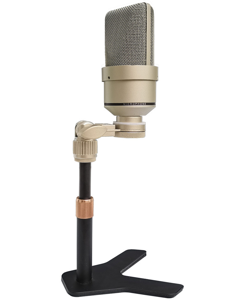 麦克风电容麦防震架话筒夹头简易卡头螺纹式适合小奶瓶u87小型款