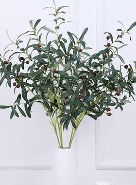 橄榄枝高仿真插花装饰