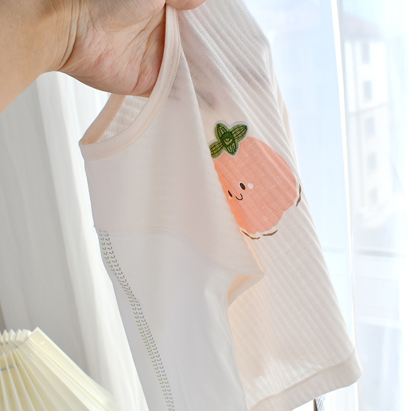 宝宝打底衫薄款纯棉a类长袖无骨肩扣t恤家居服小月龄婴儿上衣夏季