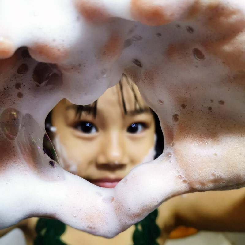 天然椰子成分温和泡泡