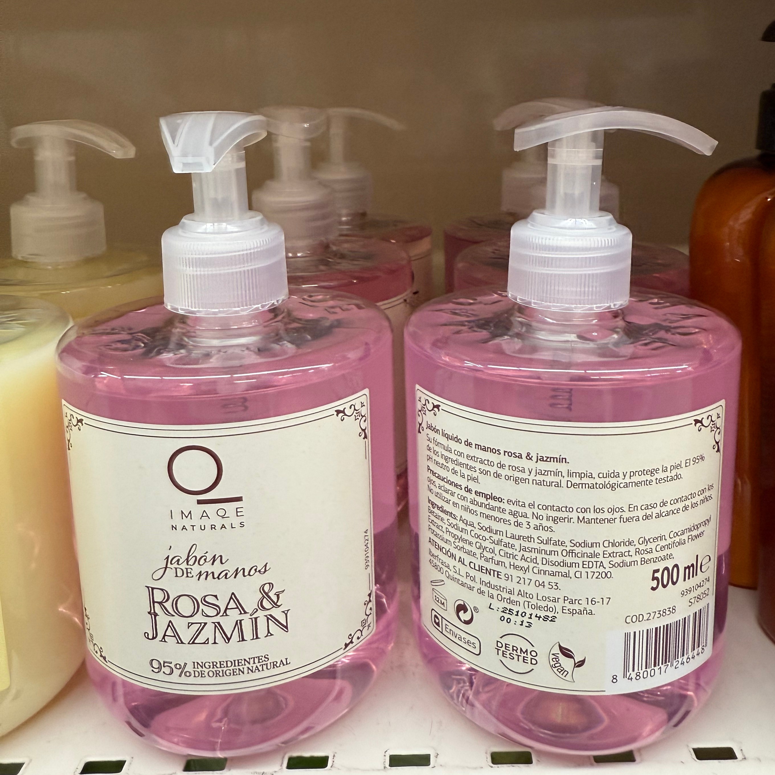 西班牙IMAQE玫瑰茉莉洗手液500ml