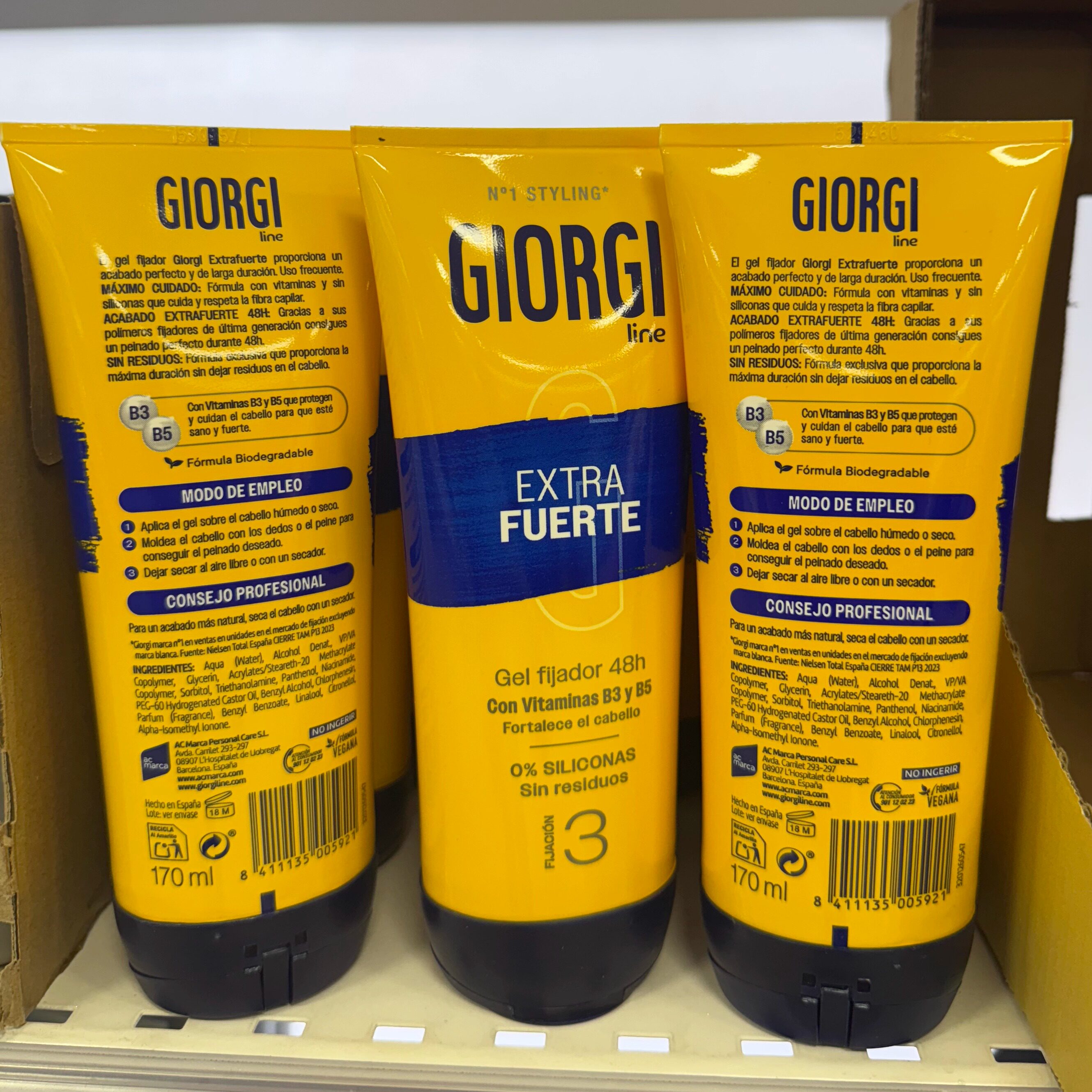 GIORGI定型啫喱48h持效3/5级