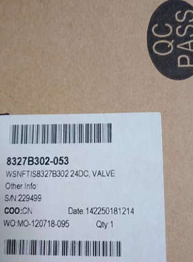 WSNFETIS8327B302 ASCO电磁阀8327B302-053 229499 MO-120718-095