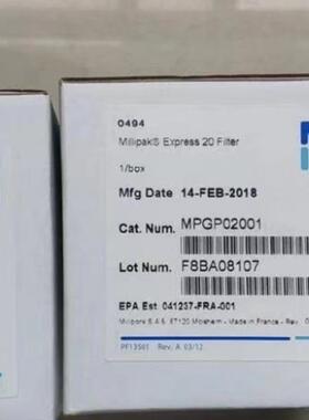 密理博MPGP02001终端过滤器 原装Millipak Express 20 0.22um询价