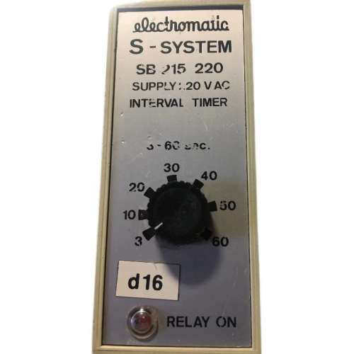 Electromatic SB 215  S-SYSTEM SB 215 220VAC  INTERVAL TIMER
