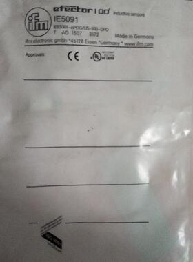 全新IFM易福门 IE5091 IEB3001-APOG/US-100-DPO 现货询价