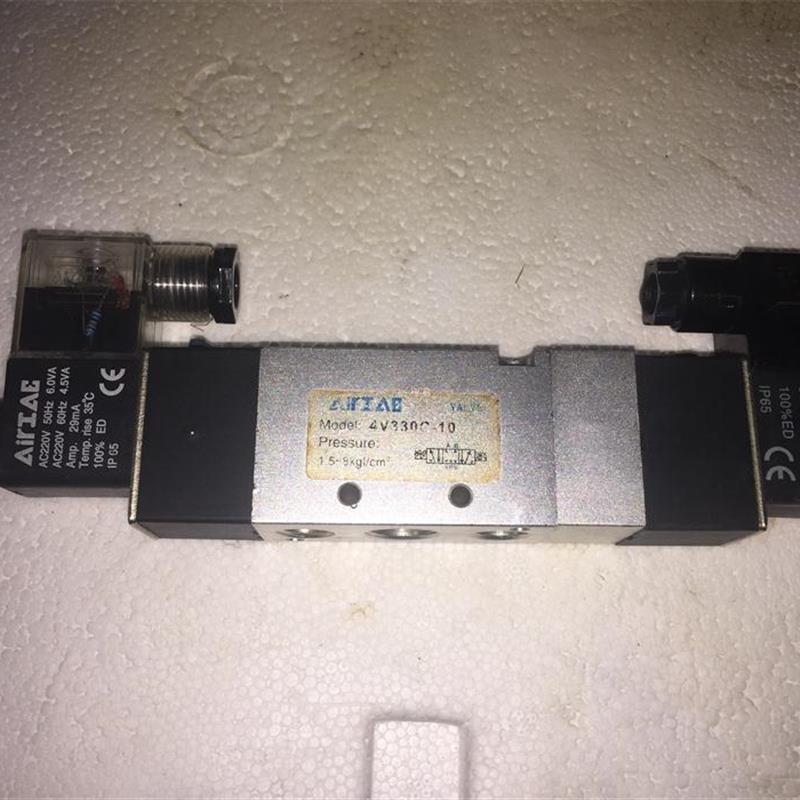中封式电磁阀 4V330C-10 含AC220V线圈议价询价