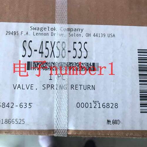 SS-45XS8-53S  Swagelok全新原装 现货  180 弹簧回程执行器询价