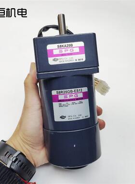 韩国SPG刹车减速电机S8R25GB-ES12齿轮牙箱S8KA25B 25W制动减询价