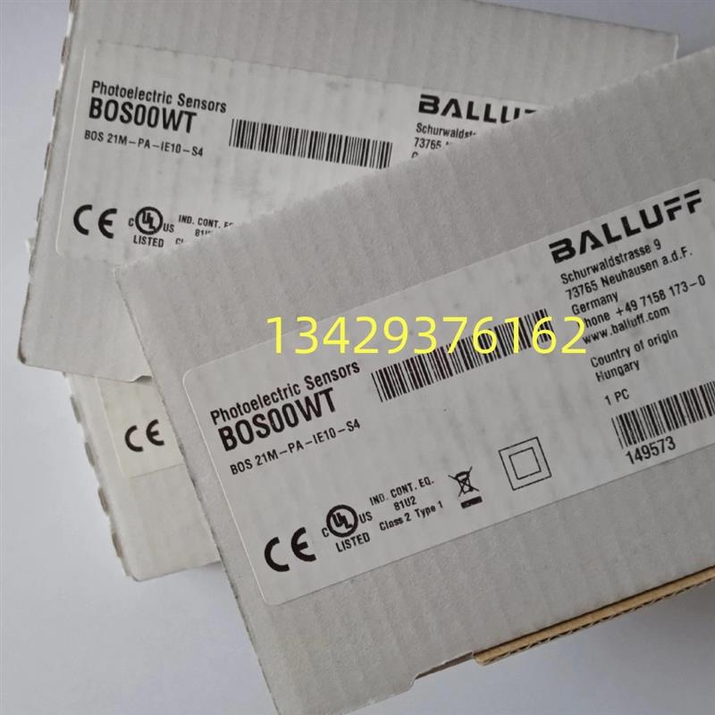 德国BALLUFF巴鲁夫BOS 21M-PA-IE10-S4 BOS00WT现货对射型传询价