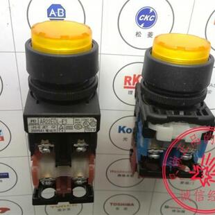 带灯按钮 AR22E0L W颜色可选询价 11E3R AR22EOL富士凸头圆形