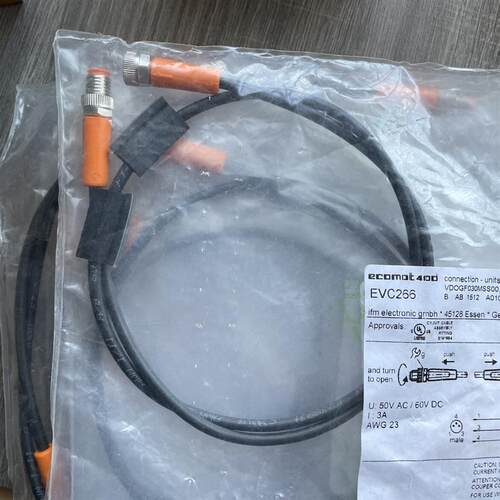 全新原装iFM易福门连接控制线EVC266EVC077现货当天发询价