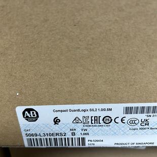 L306ERS2现货AB 0.3M原装 GuardLogix 0.6 质保一年询价 SIL2 5069