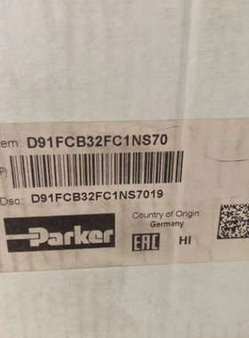 D91FCB32FC1NS70 比例阀热卖parker派克 D91FCB32FC1NS7019议价