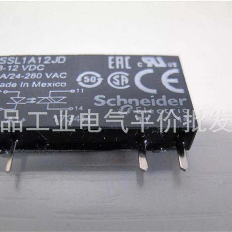 SSL1A12NDR  正品 施耐德单相薄片式固态继电器2A 60VDC随机询价