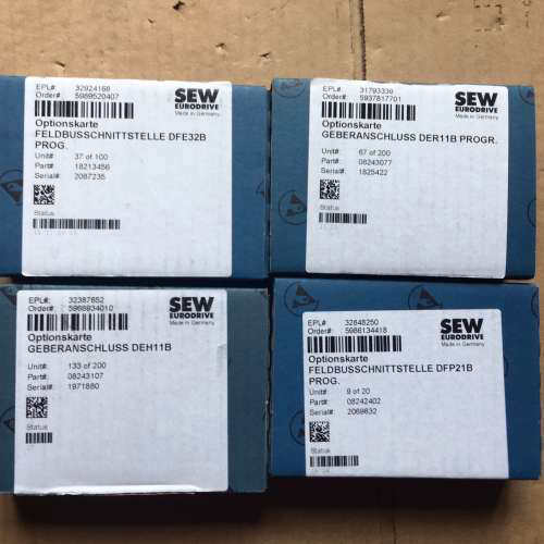 SEW总线通讯接口模块DFD11B， DIO11B， DFI21B， DFS21B， DFC11