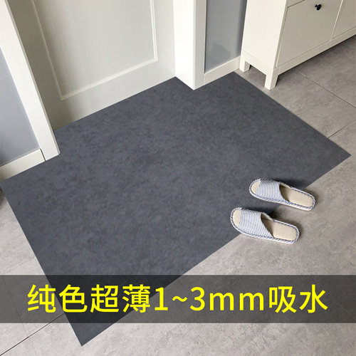 超薄家用2mm室内入户门纯色地垫