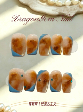 DragonGem【撞色琥珀】短款玻璃珠猫眼ins高品质创意复古美学
