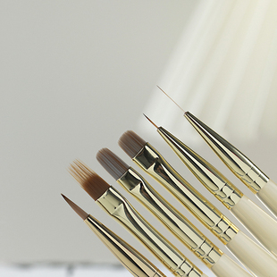 国风美甲笔刷甲油胶光疗刷彩绘晕染扫扫万能笔拉线勾边工具琥珀色