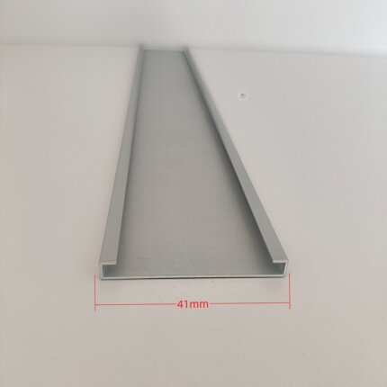 铝合金平槽插槽型材科室牌可更换式U型槽板卡槽货架标签长度定制