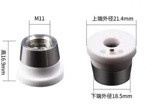 普雷 嘉强 大族三维陶瓷环 适用于万顺兴 M11陶瓷环D21.4H17