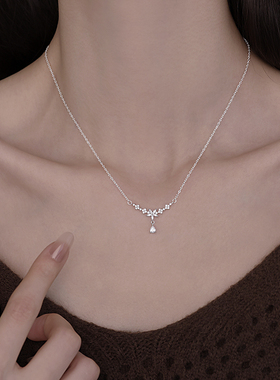 爆款999足银水滴吊坠高级感