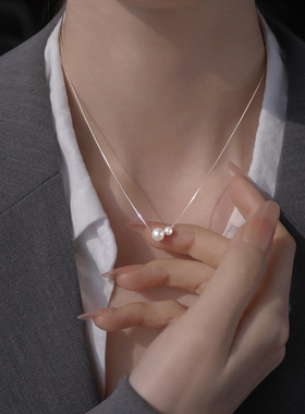 925银双珠小众百搭锁骨链女款