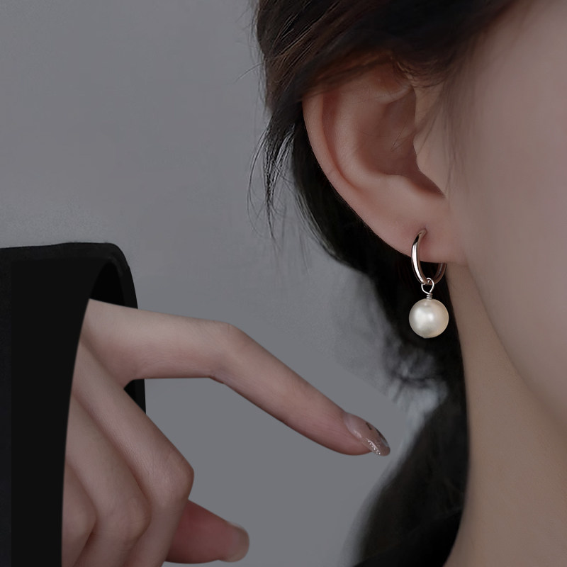 925纯银施家珍珠耳环女2025新款爆款小众设计感耳钉耳坠耳饰夏季,饰品/流行首饰/时尚饰品新,耳环,淘宝优惠券,粉丝福利购,淘宝优惠卷